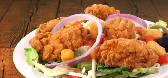Order Crispy Chicken Salad food online from LaRosa's Pizzeria Clifton store, Cincinnati on bringmethat.com