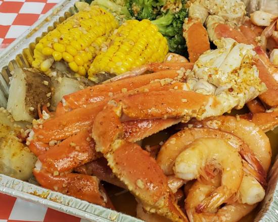 Order Snow Crab with Steamed Shrimps Platter food online from pj seafood store, Pennsauken on bringmethat.com
