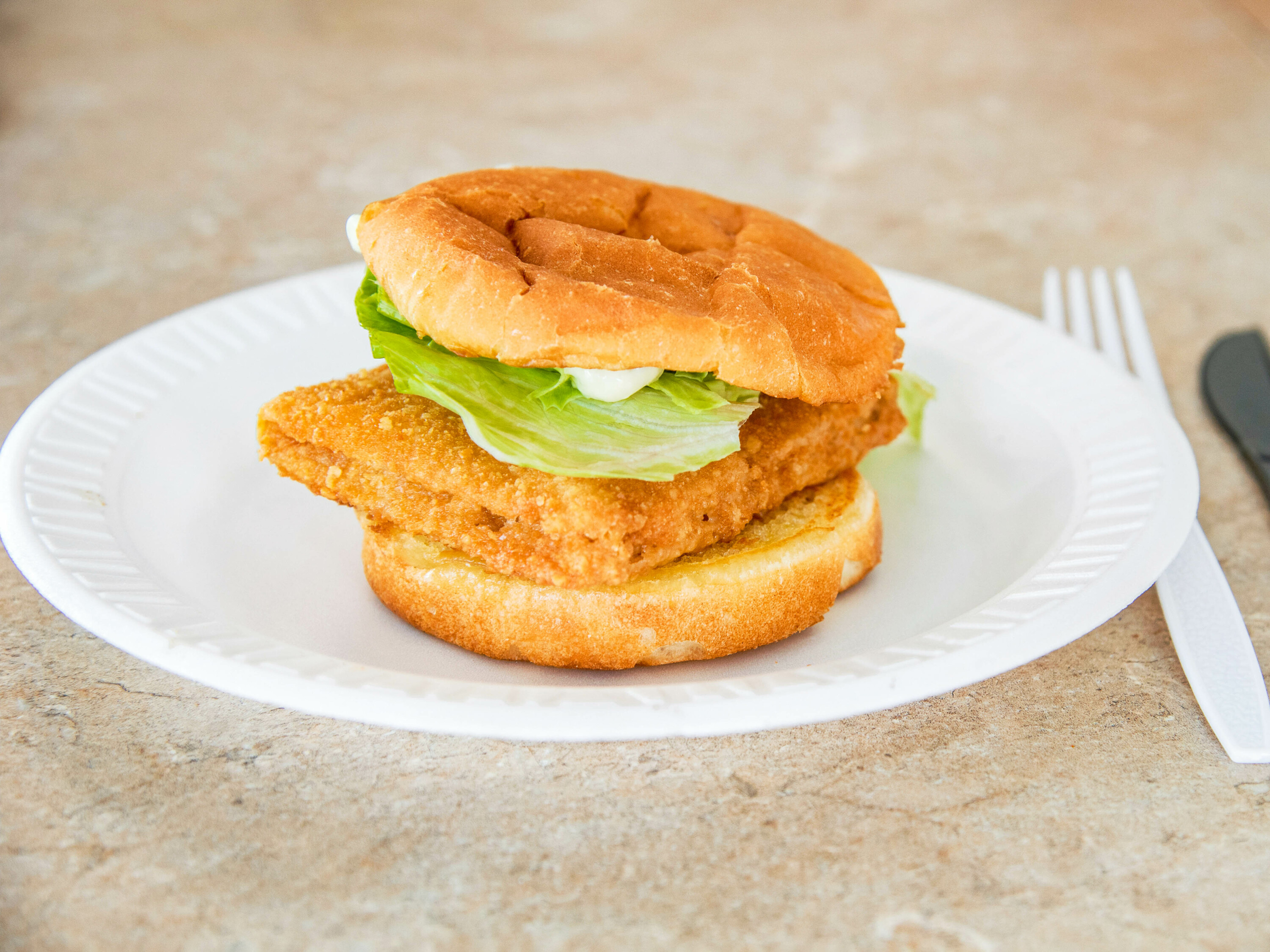 Order Fish Sandwich food online from Midway Drive In store, Huntington on bringmethat.com