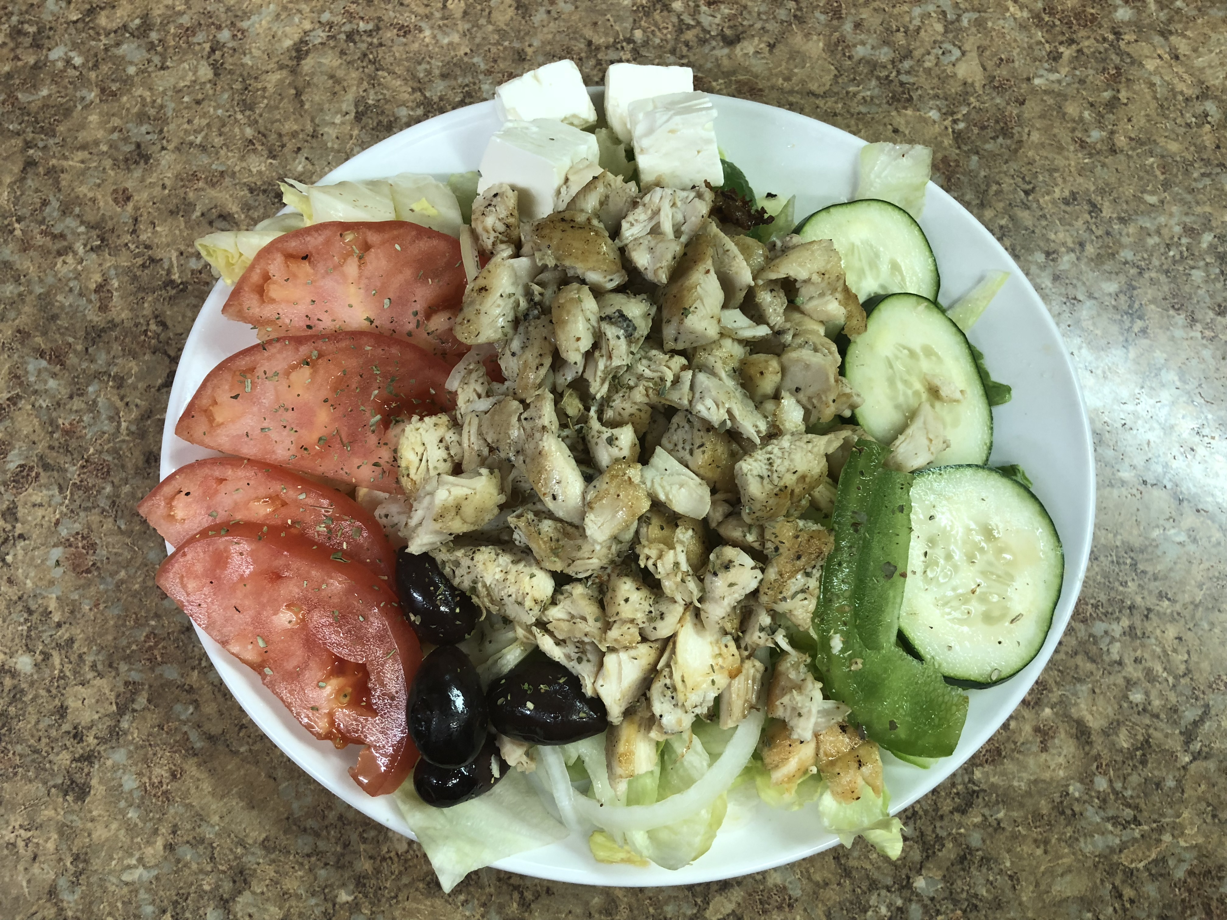 Order Greek Chicken Salad food online from Rocky's Gyros store, Berkeley on bringmethat.com