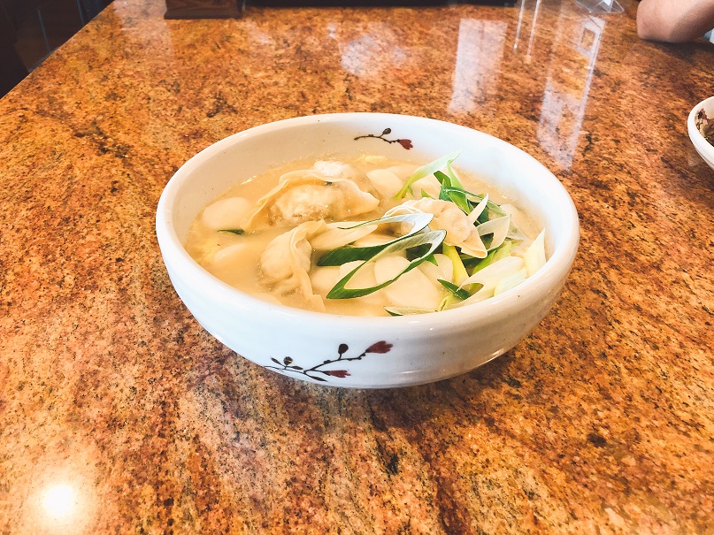 Order Rice Cake & Dumpling Soup (떡만두국) food online from Moo Bong Ri Korean Restaurant store, Oakland on bringmethat.com