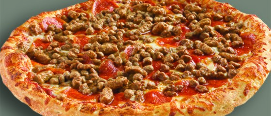 Order Small Four Meat Pizza food online from Mazzio's Italian Eatery store, Winder on bringmethat.com