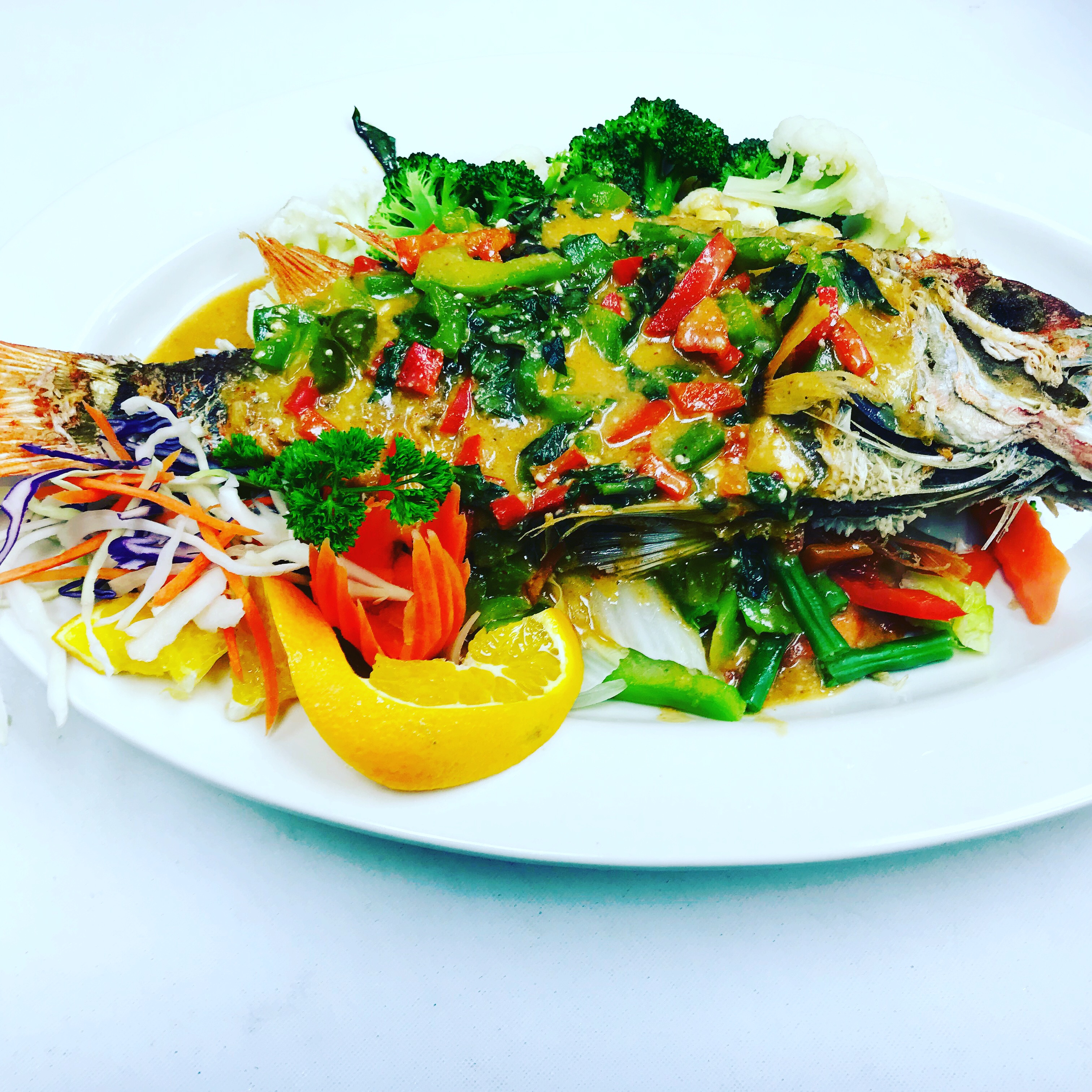 Order Red Snapper food online from Thai Aroy Dee store, Drexel Hill on bringmethat.com