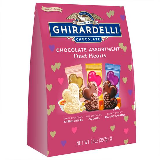 Order Ghirardelli Chocolate Assortment Duet Hearts - 14 oz food online from Rite Aid store, Santa Maria on bringmethat.com
