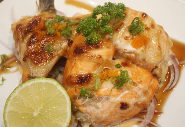 Order Baked Salmon Kama and Tail food online from Hana Maru store, Garden Grove on bringmethat.com