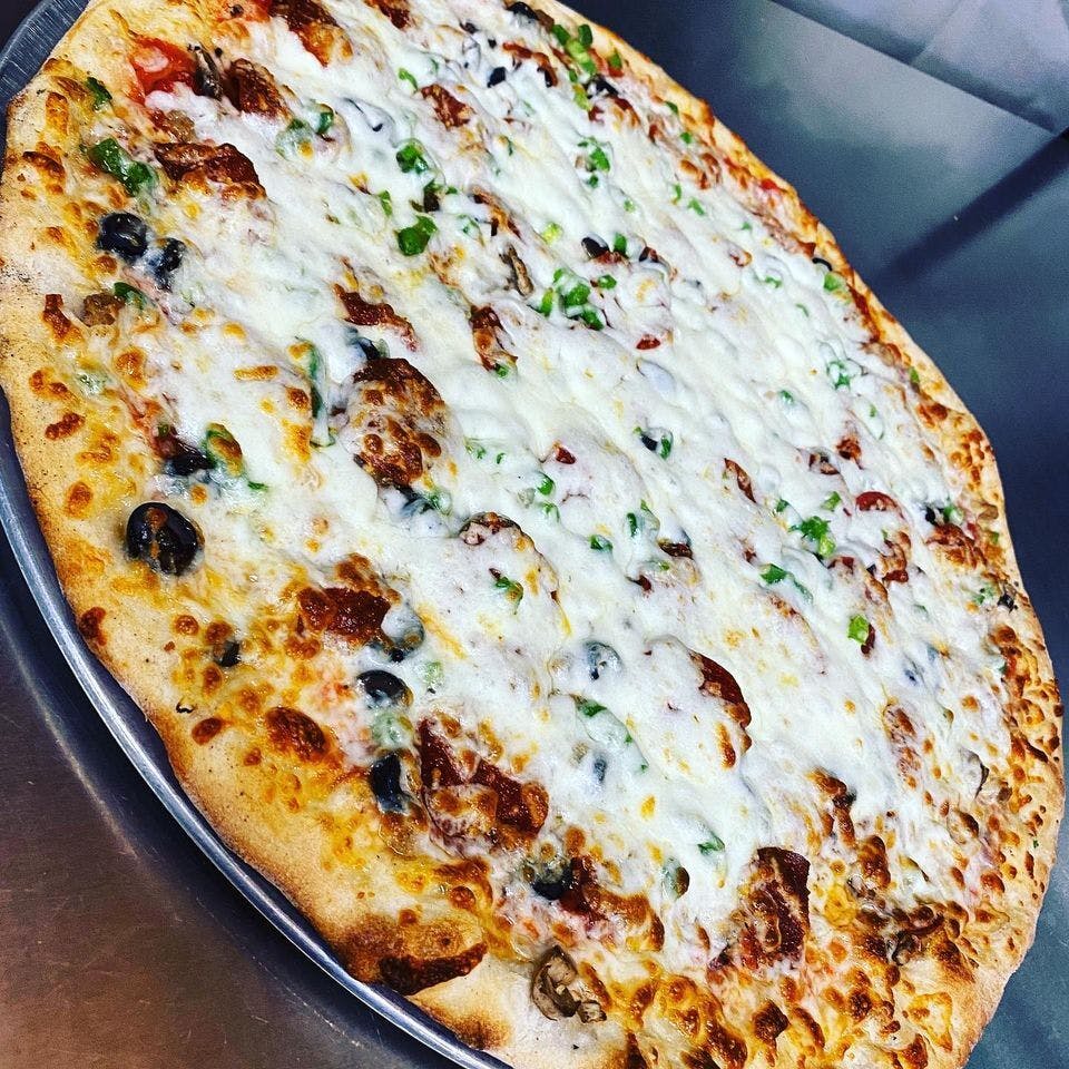 Order New York Special Pizza - Medium 12'' (6 Slices) food online from New York Pizza store, Pascagoula on bringmethat.com