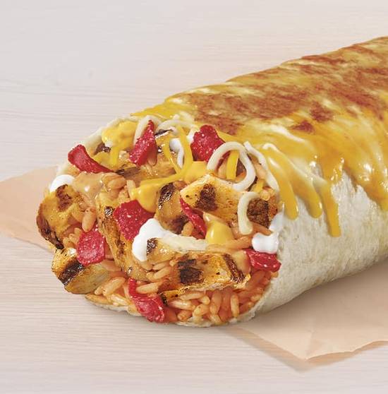 Order Double Chicken Grilled Cheese Burrito food online from Taco Bell store, Black Mountain on bringmethat.com