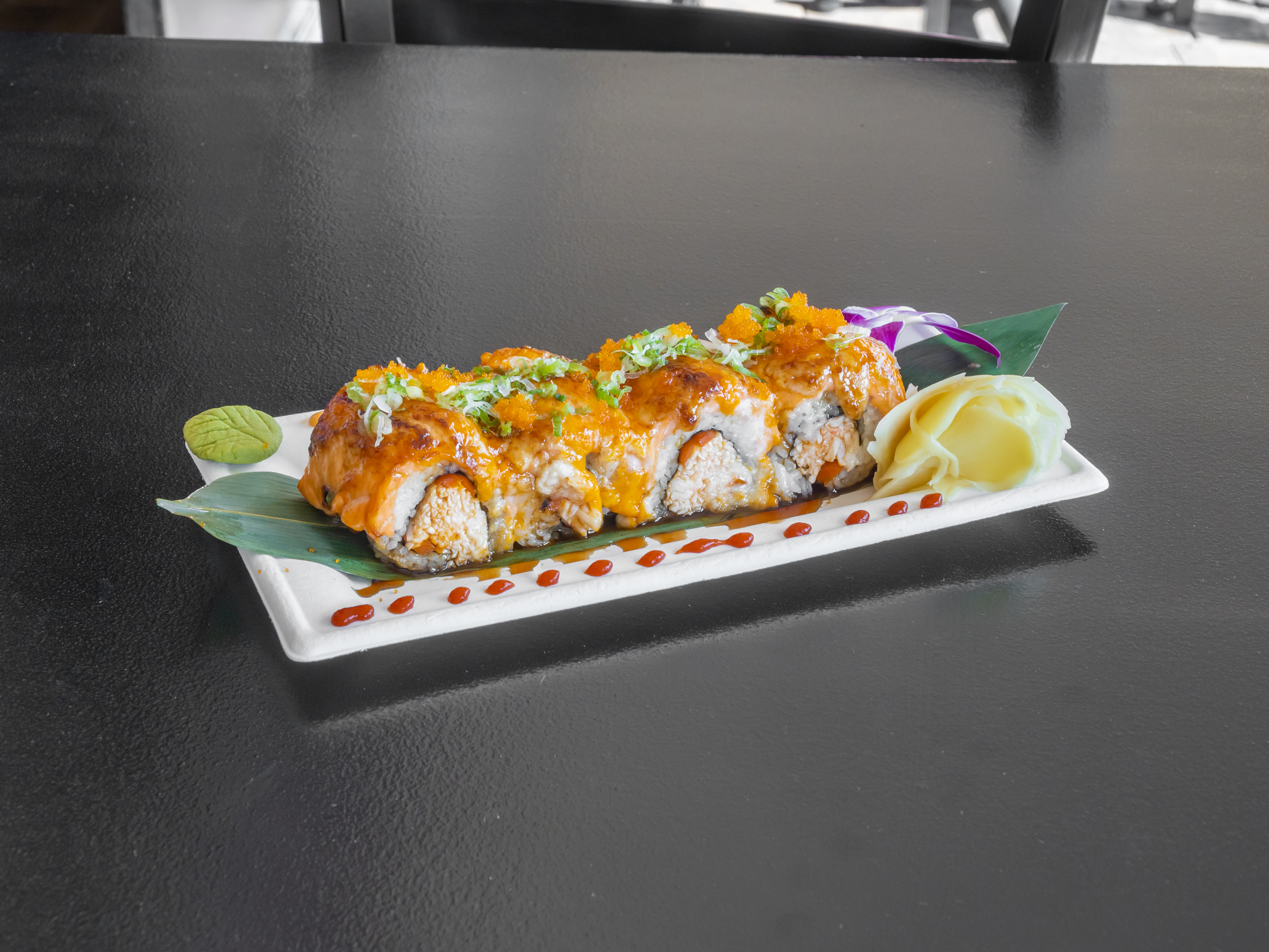 Order Volcano Baked Roll food online from La Zona Sushi store, Los Angeles on bringmethat.com