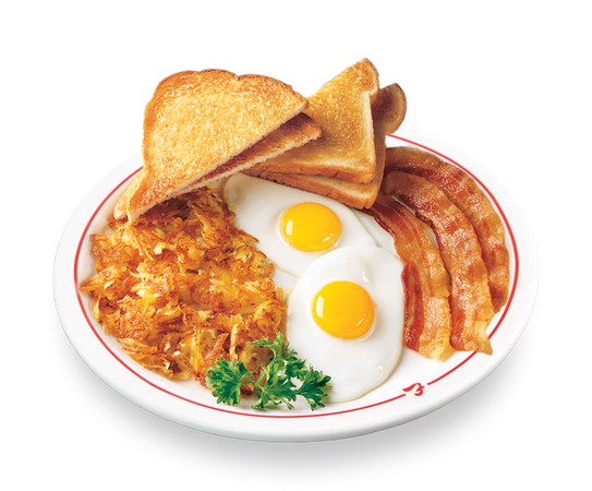 Order Two Eggs & Meat food online from Frisch's Big Boy Restaurant store, Xenia on bringmethat.com