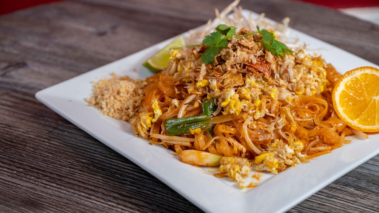 Order Pad Thai Crab food online from Cook On Thai store, Chino Hills on bringmethat.com