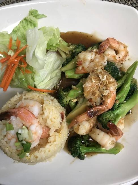 Order Shrimp Scampi food online from Aroy Thai Kitchen store, Las Vegas on bringmethat.com