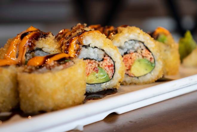 Order Spicy Crab Tempura Roll (Fried) food online from Pike Kitchen store, Rockville on bringmethat.com