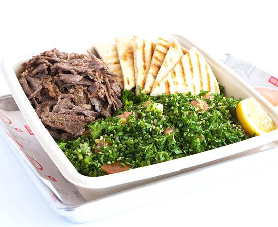 Order Doner Kebab Salad Plate food online from DonerG Turkish & Mediterranean Grill store, Santa Ana on bringmethat.com