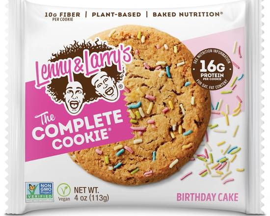 Order Lenny & Larry's The Complete Cookie Birthday Cake 4 oz food online from Pit Stop Liquor Mart store, El Monte on bringmethat.com