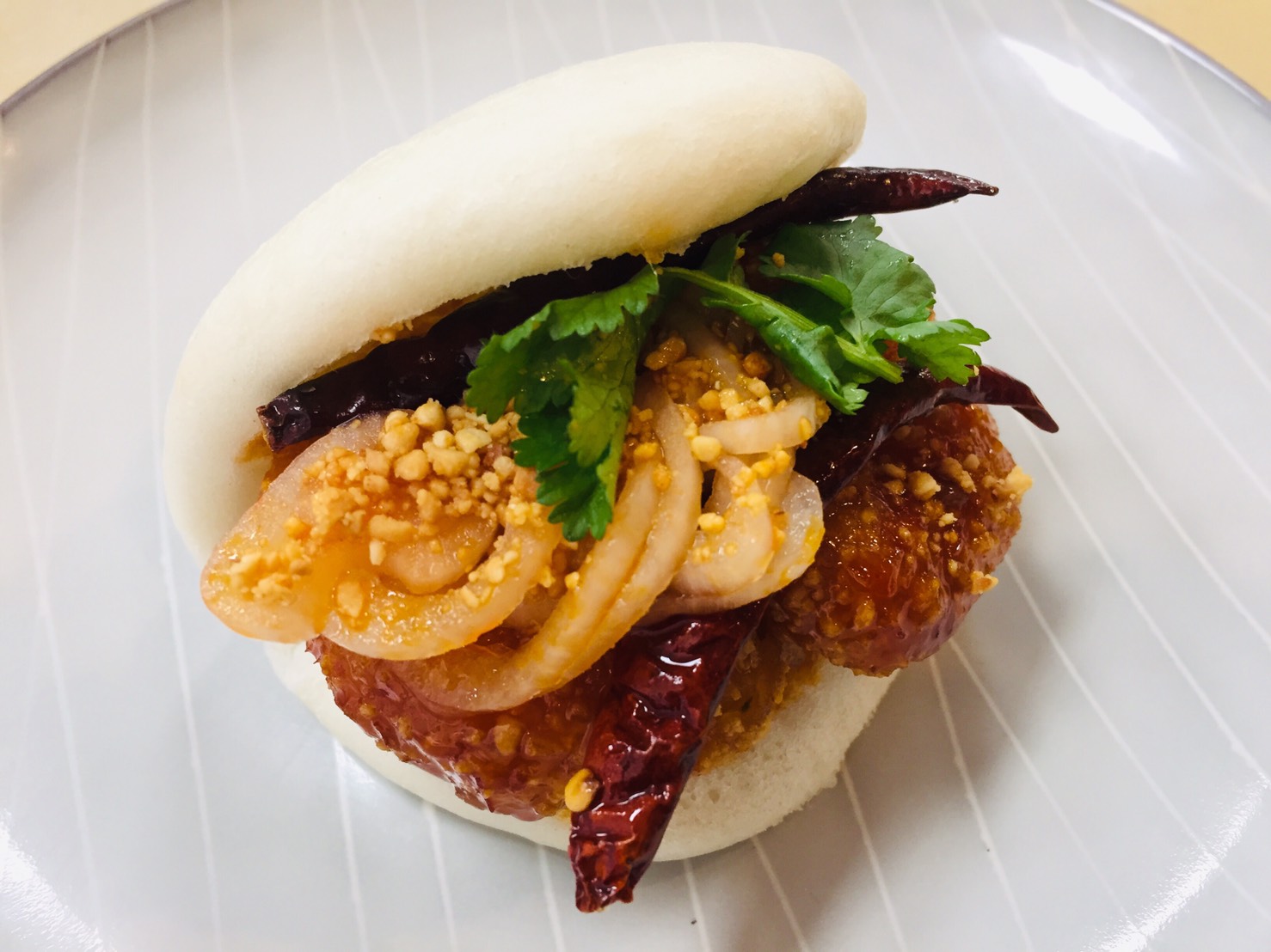 Order Kung Pao Shrimp Bao Bun food online from Bao & Bun Studio store, Philadelphia on bringmethat.com