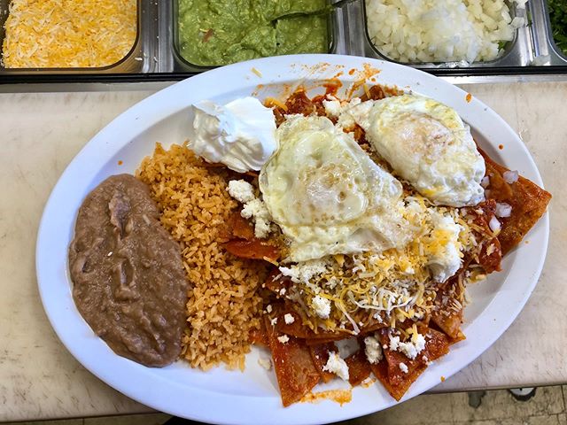 Order Red Chilaquiles Breakfast  food online from Latino Meat Market store, Escondido on bringmethat.com