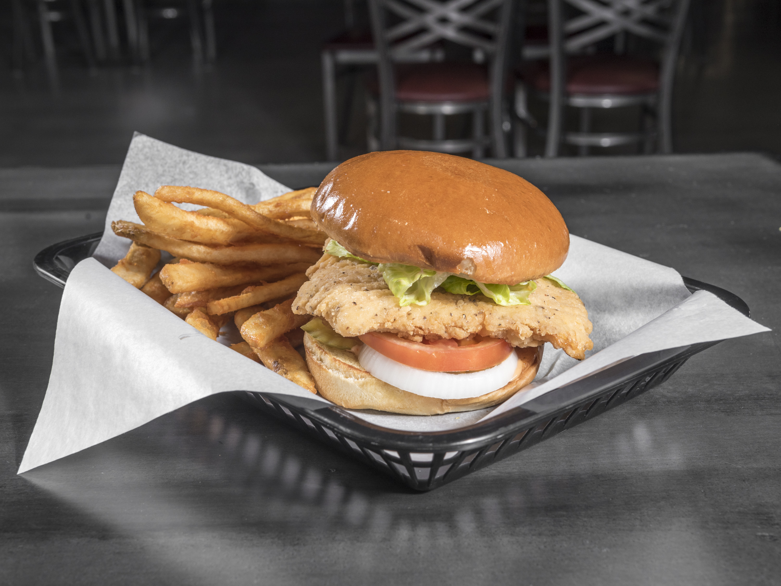Order  Grilled Chicken Sandwich food online from Revel Burger store, Albuquerque on bringmethat.com