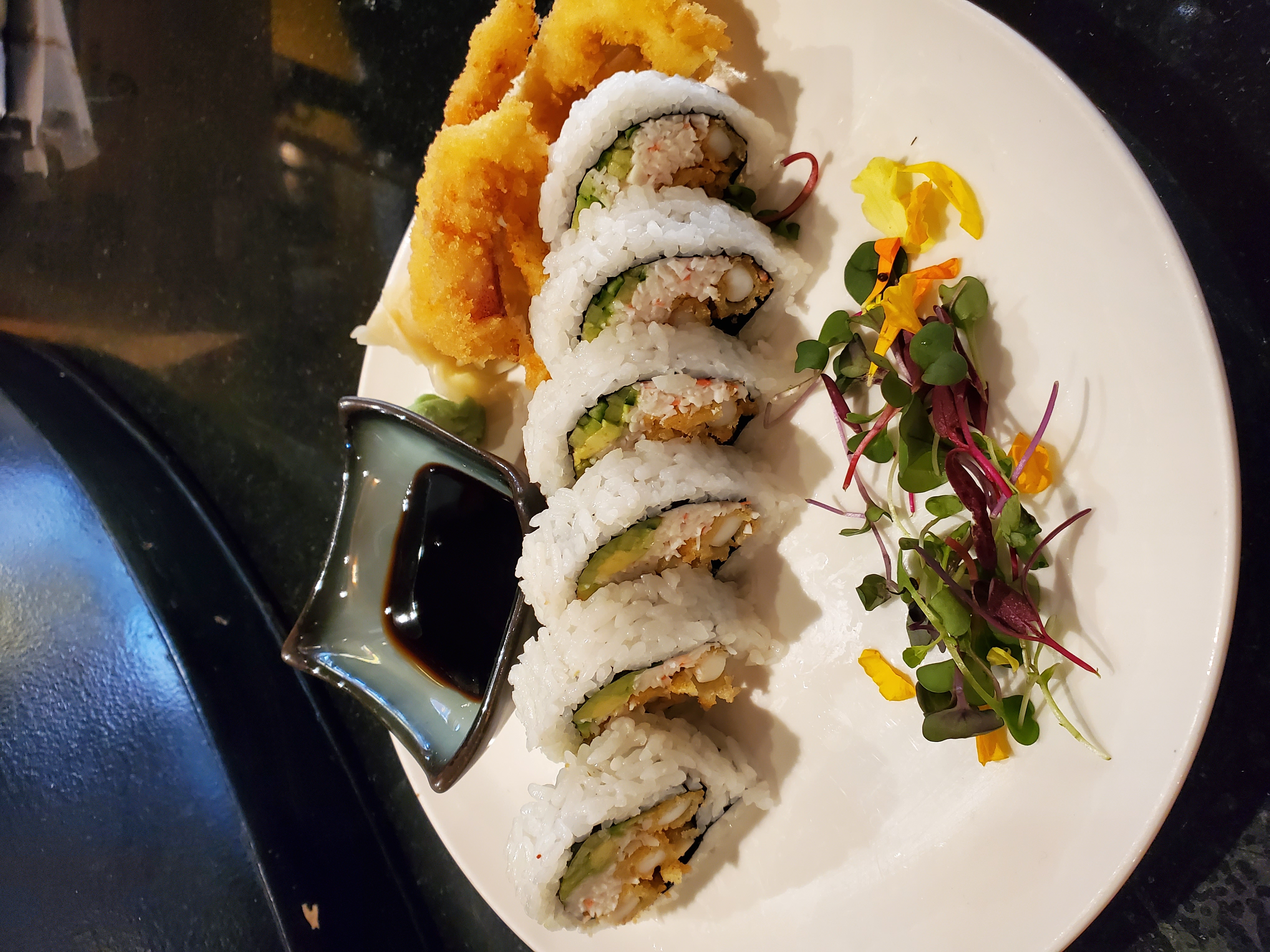 Order Calamari Tempura Roll food online from Kiku Sushi store, Los Angeles on bringmethat.com
