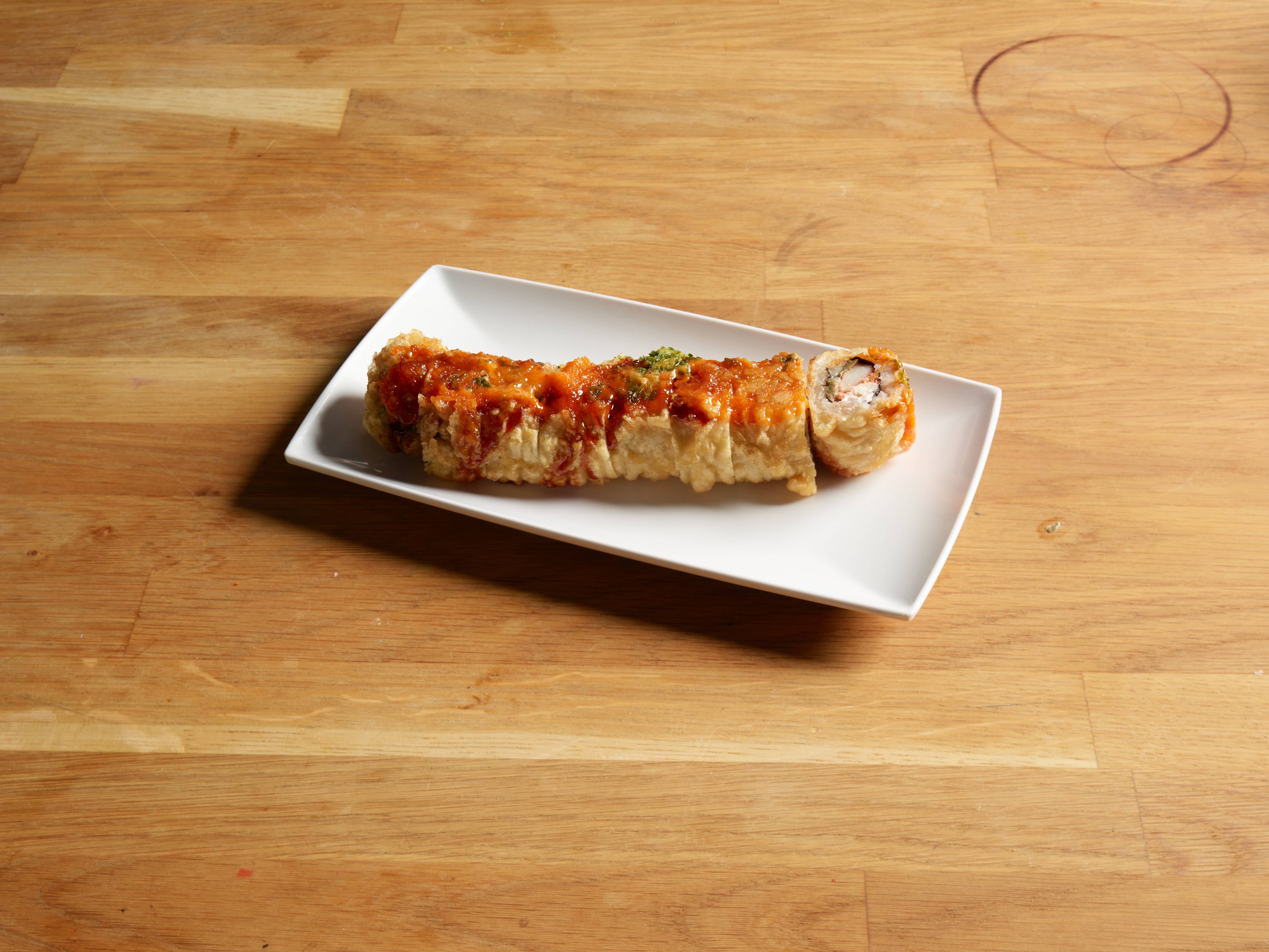 Order 8. Crispy Crab Roll food online from Izumi store, Fargo on bringmethat.com