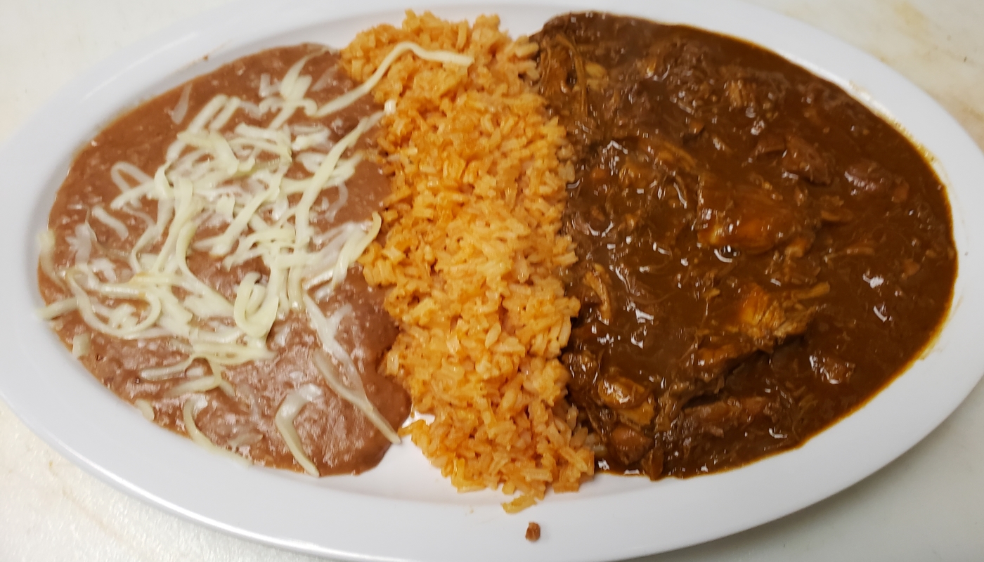 Order Chicken Mole food online from Mamicons Mexican Restaurant store, Los Angeles on bringmethat.com