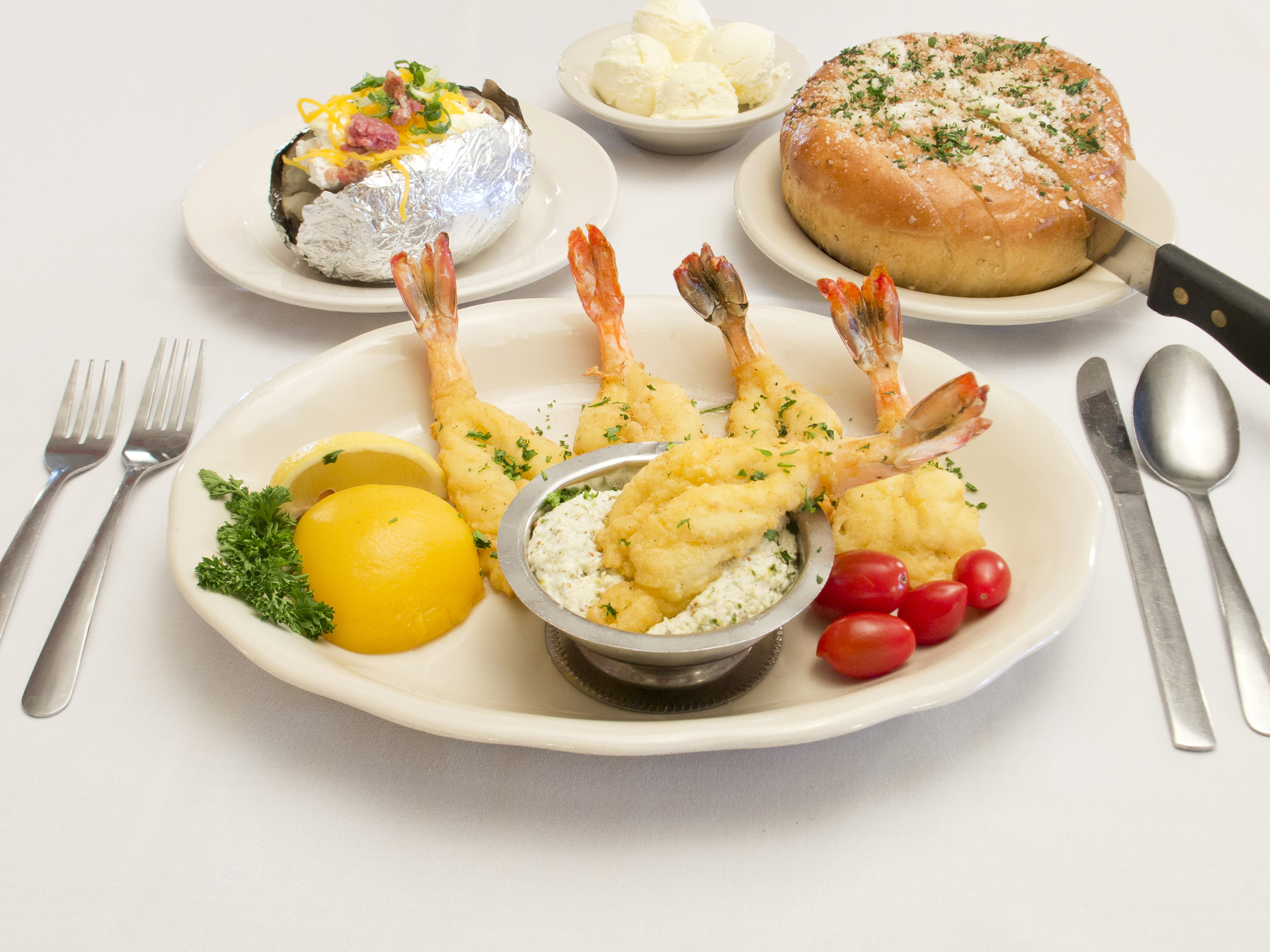 Order Fried Shrimp Dinner food online from Ernest's Orleans Restaurant store, Shreveport on bringmethat.com