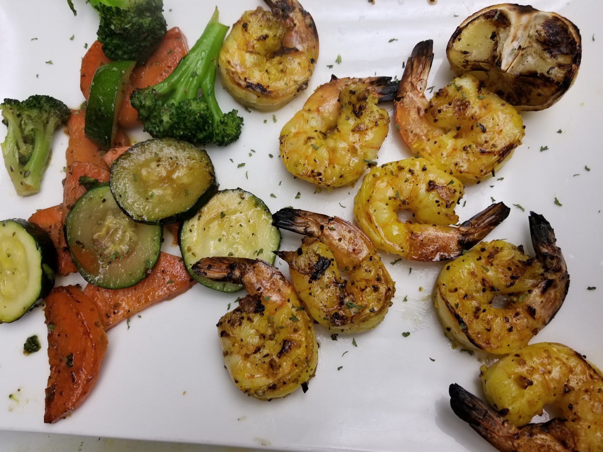 Order Shrimp Platter food online from Olives Mediterranean Grill store, Arlington on bringmethat.com