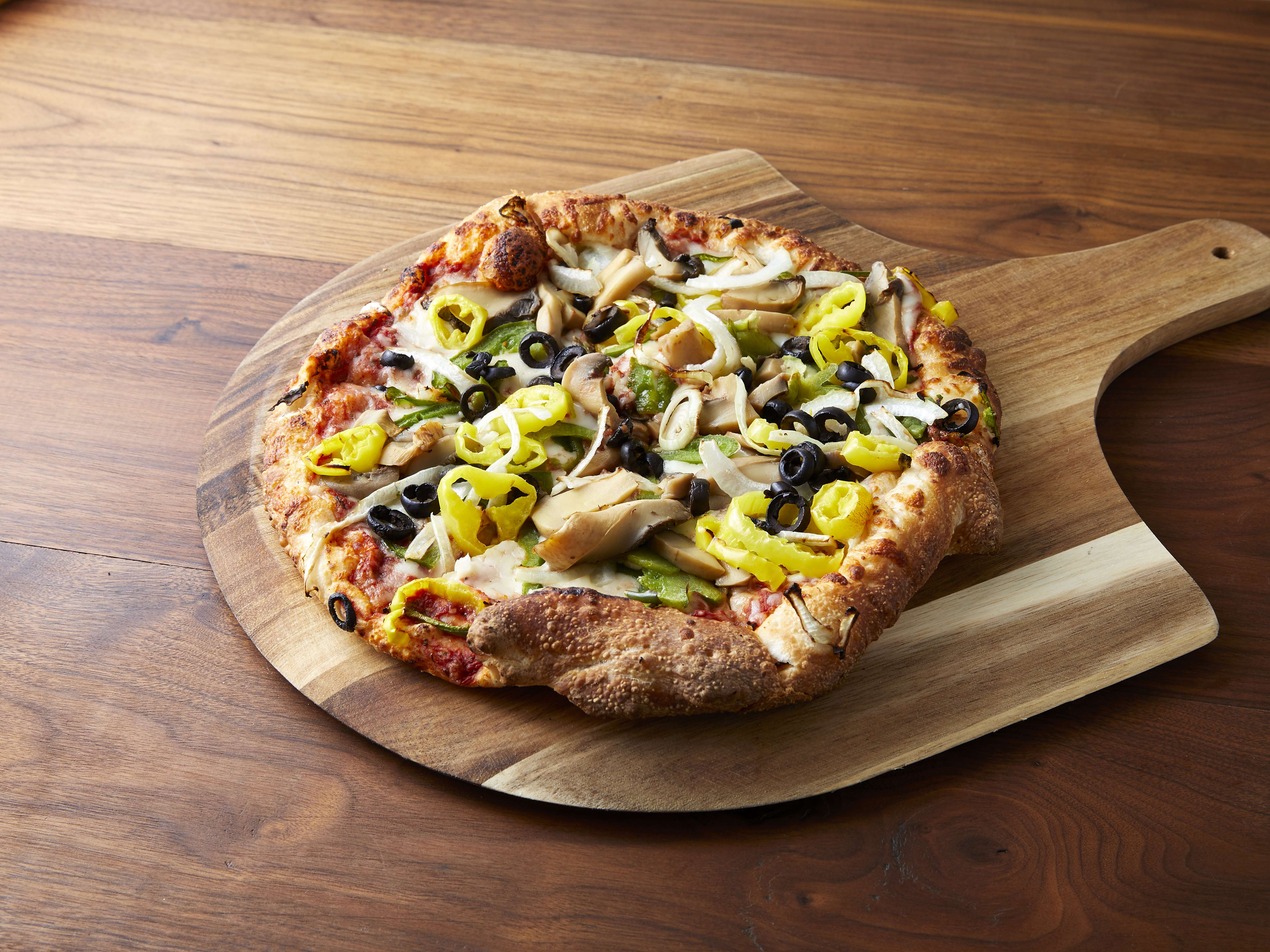 Order Veggie Pizza food online from Happy's Pizza store, Sterling Heights on bringmethat.com