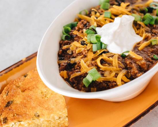 Order Beef & Black Bean Chili food online from Jimmy Famous American Tavern store, Dana Point on bringmethat.com