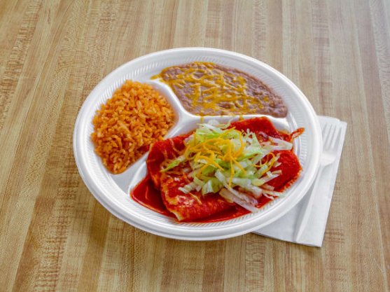 Order 3. Two Piece Enchiladas Combination Plate food online from Los Betos store, Tucson on bringmethat.com