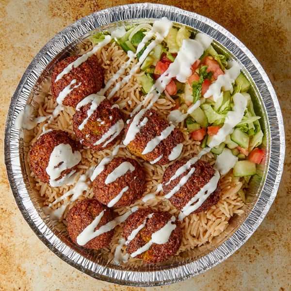 Order Falafel Over Rice with Salad food online from Smith finest deli store, Brooklyn on bringmethat.com