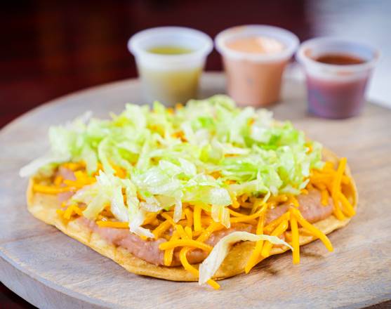 Order Bean Tostada food online from Taco Plus store, Tucson on bringmethat.com