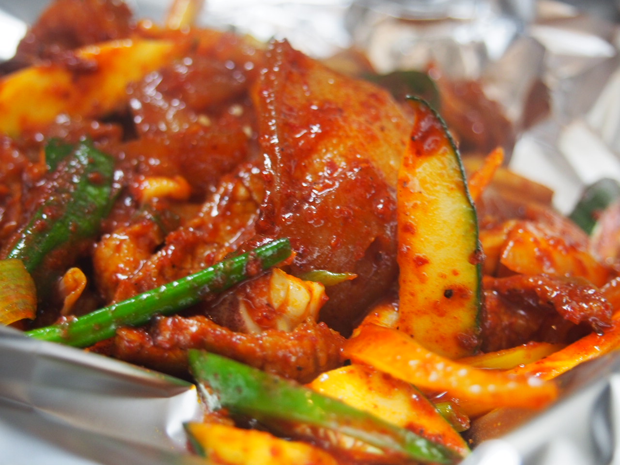 Order H-29. Spicy Pork Bulgogi (돼지불고기/炒烤猪肉) food online from Restaurant Namsan store, Los Angeles on bringmethat.com