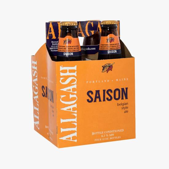 Order Allagash Saison Ale 6 Pack  food online from Goodie Liquor And Wine store, Santa Monica on bringmethat.com
