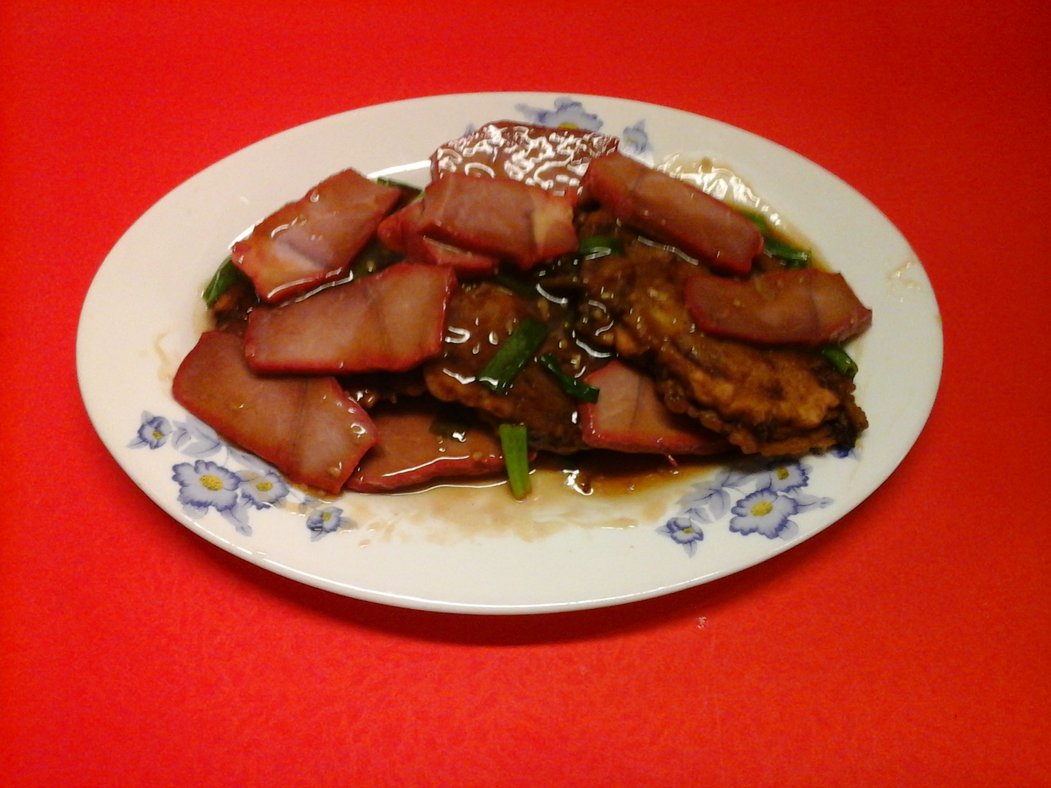 Order BBQ Pork Egg Foo Young food online from New Bamboo Kitchen store, Alameda on bringmethat.com