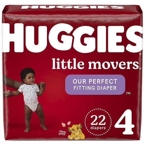 Order Huggies Little Movers Baby Diapers Size 4 - 22.0 ea food online from Walgreens store, CALLAHAN on bringmethat.com