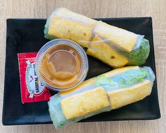 Order 9b. Tofu Spring Rolls (2pcs) food online from Pho Tung & Cafe store, Lake Forest on bringmethat.com