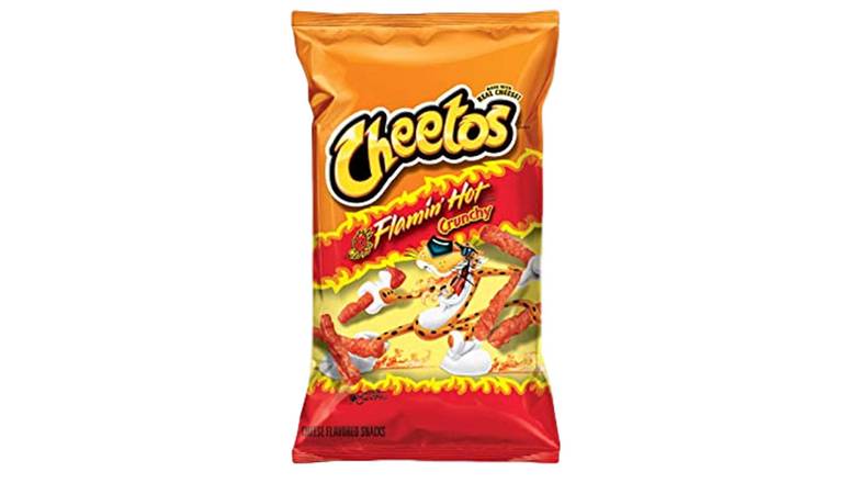 Order Cheetos Flamin Hot Crunchy food online from Shell Rock Spring store, Bel Air on bringmethat.com