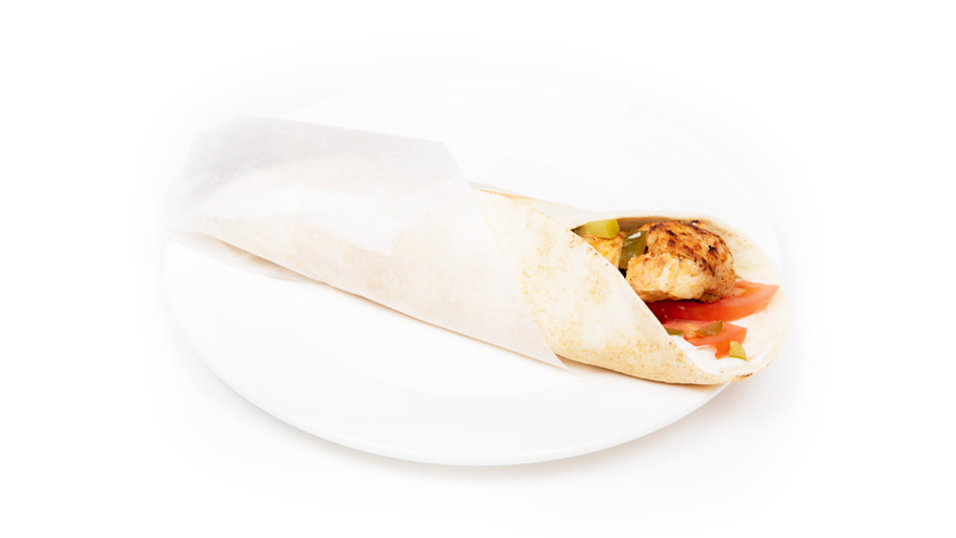 Order Chicken Kabob Wrap food online from Fadi Mediterranean Grill store, Houston on bringmethat.com