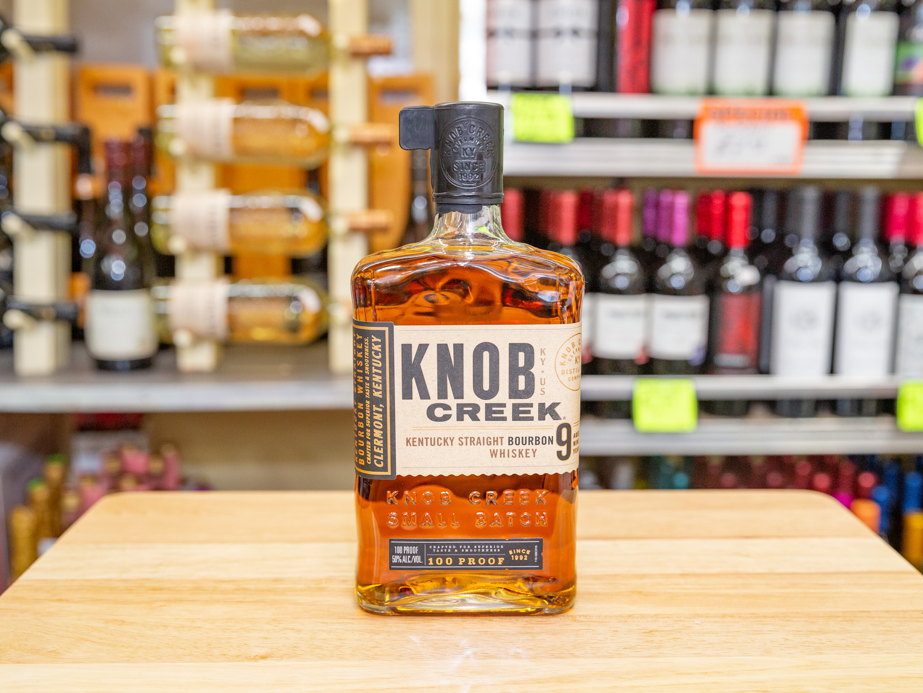 Order Knob Creek Kentucky Straight Bourbon Whisky Assorted Size Bottle food online from Liquor Mart store, Santa Fe Springs on bringmethat.com