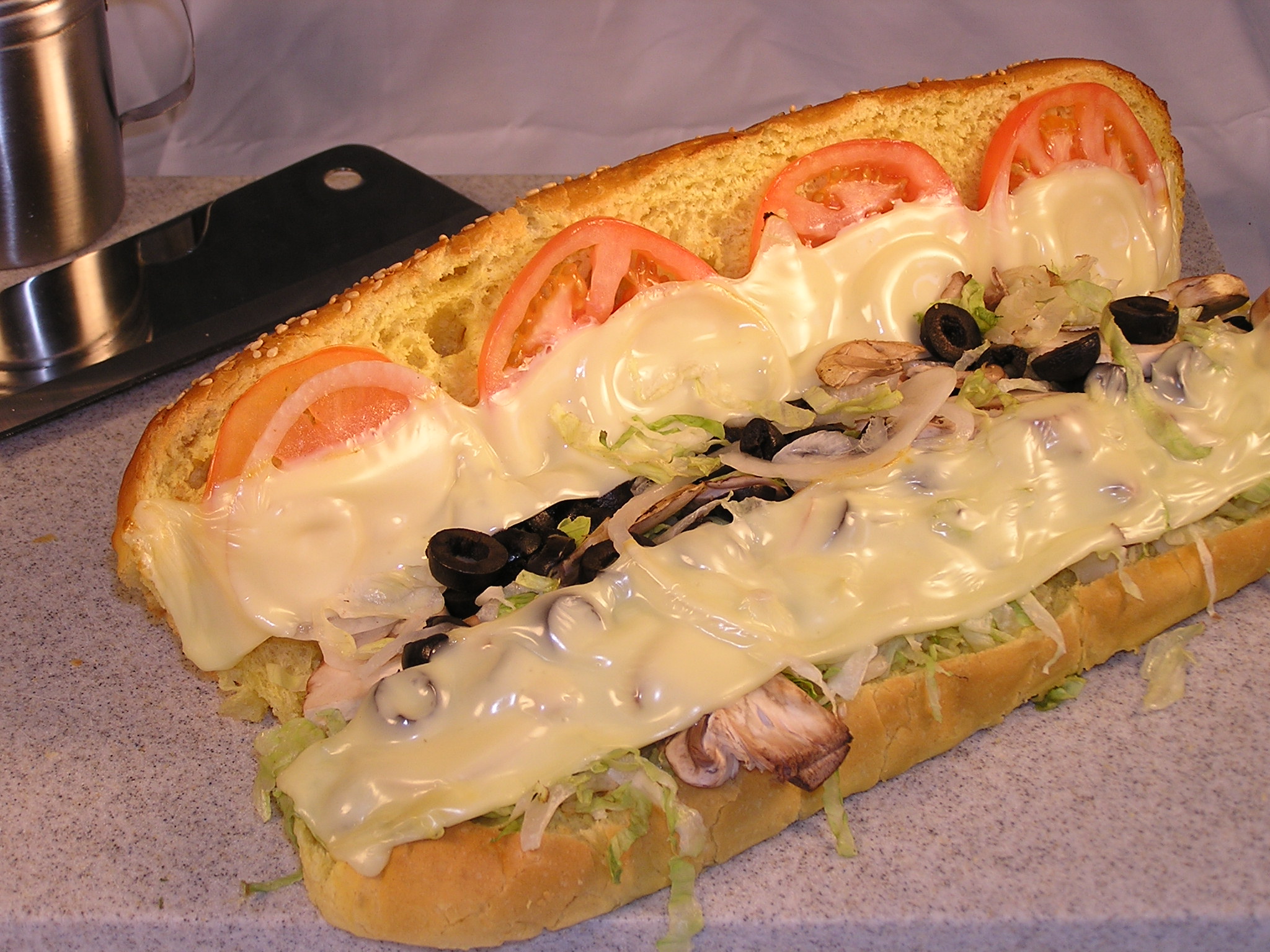Order Baked Vegetarian Sub food online from Calz Pizza Subs & Chicken Wings store, Virginia Beach on bringmethat.com
