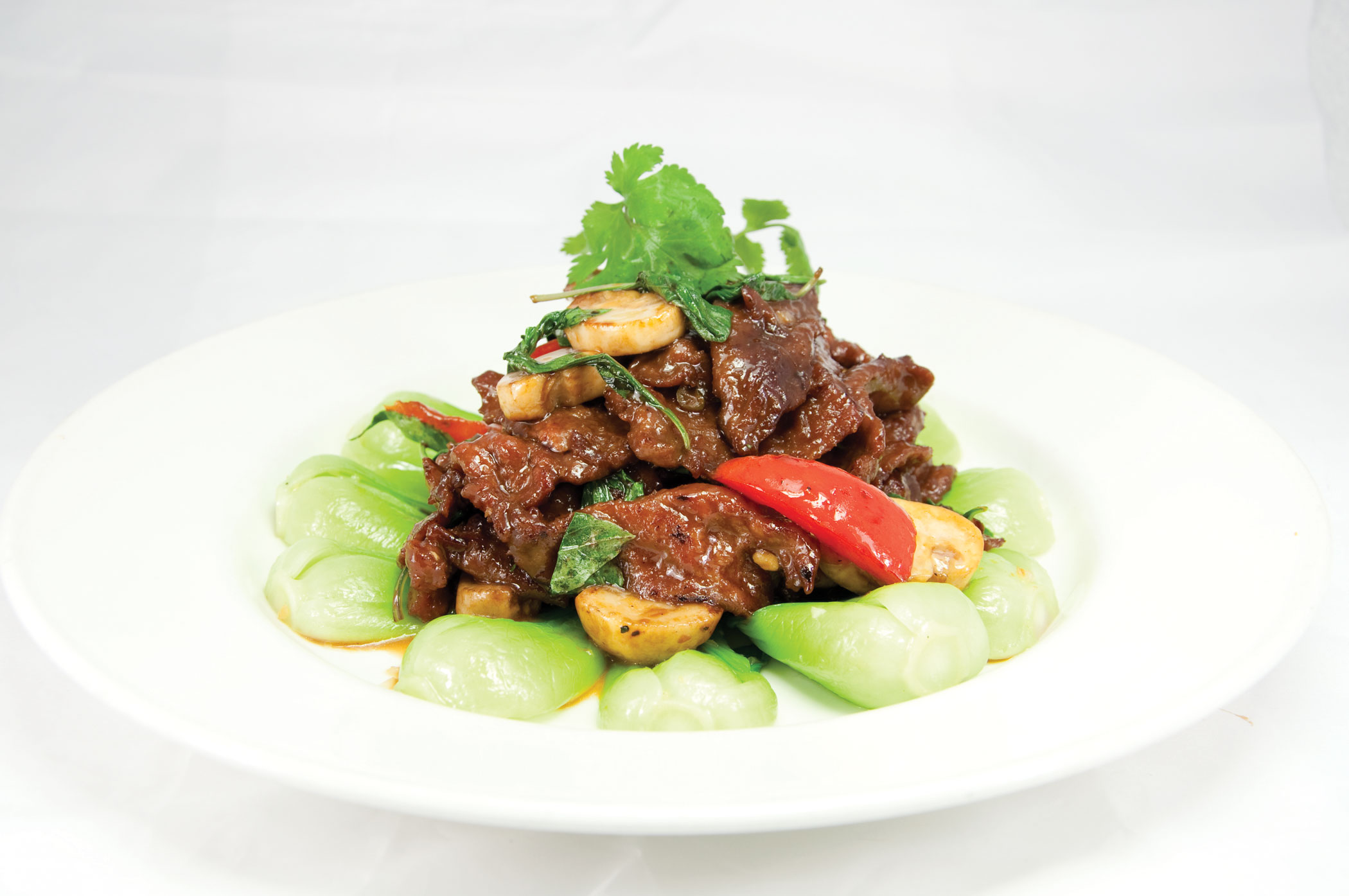Order Sliced Flank Steak with Thai Basil food online from Wild Ginger store, Bronxville on bringmethat.com
