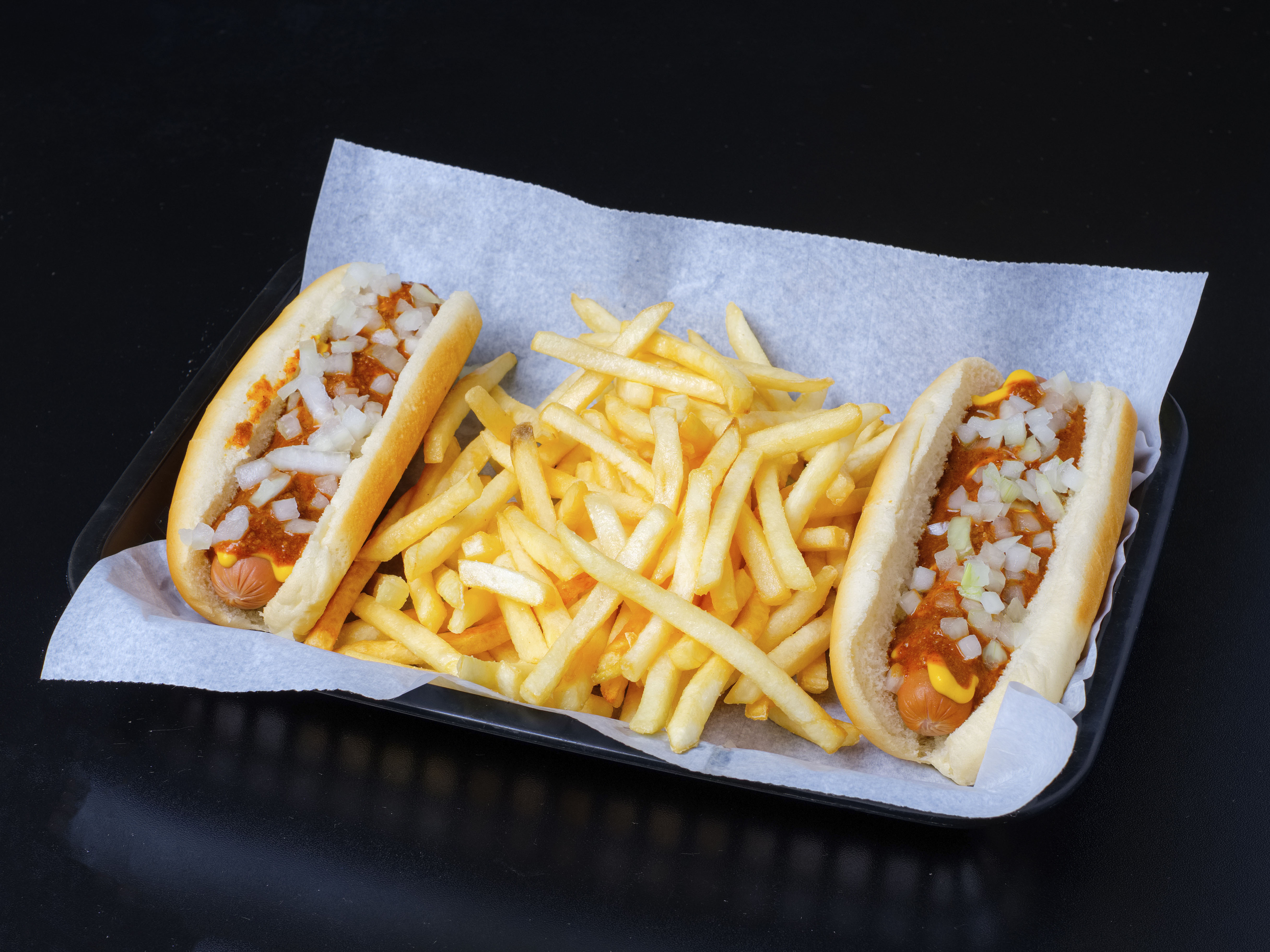 Order 2 coneys, fries, and, a drink food online from East State Coney store, Fort Wayne on bringmethat.com