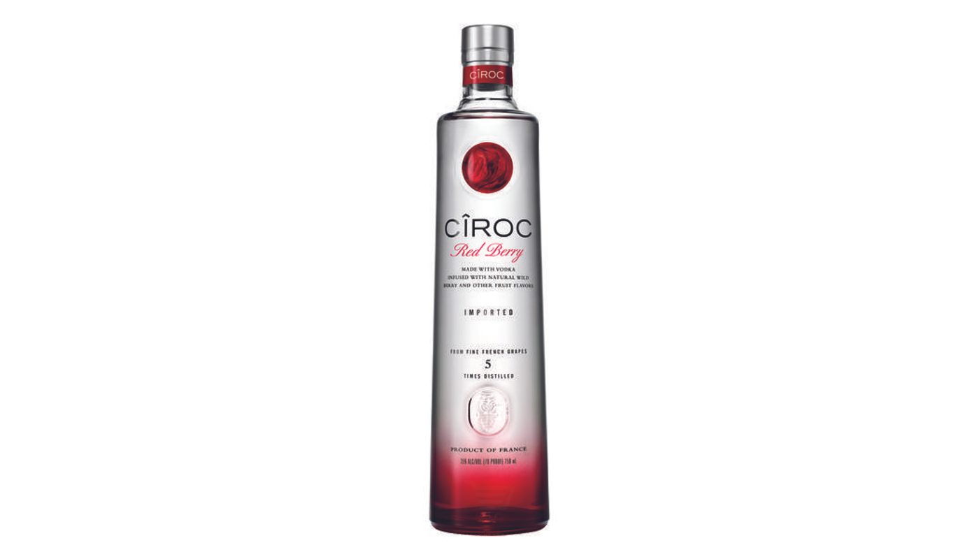 Order Ciroc Red Berry Vodka 750mL food online from House Of Cigar & Liquor store, Redondo Beach on bringmethat.com