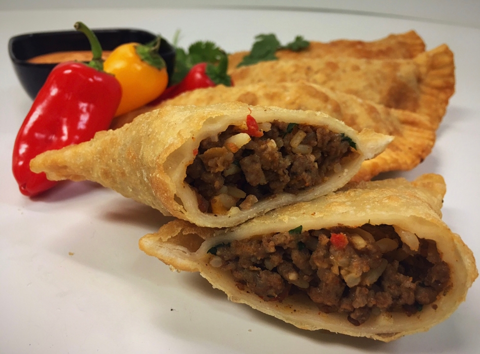 Order Beef Stuffed Empanada food online from Captain’s Curbside Seafood store, Trappe on bringmethat.com