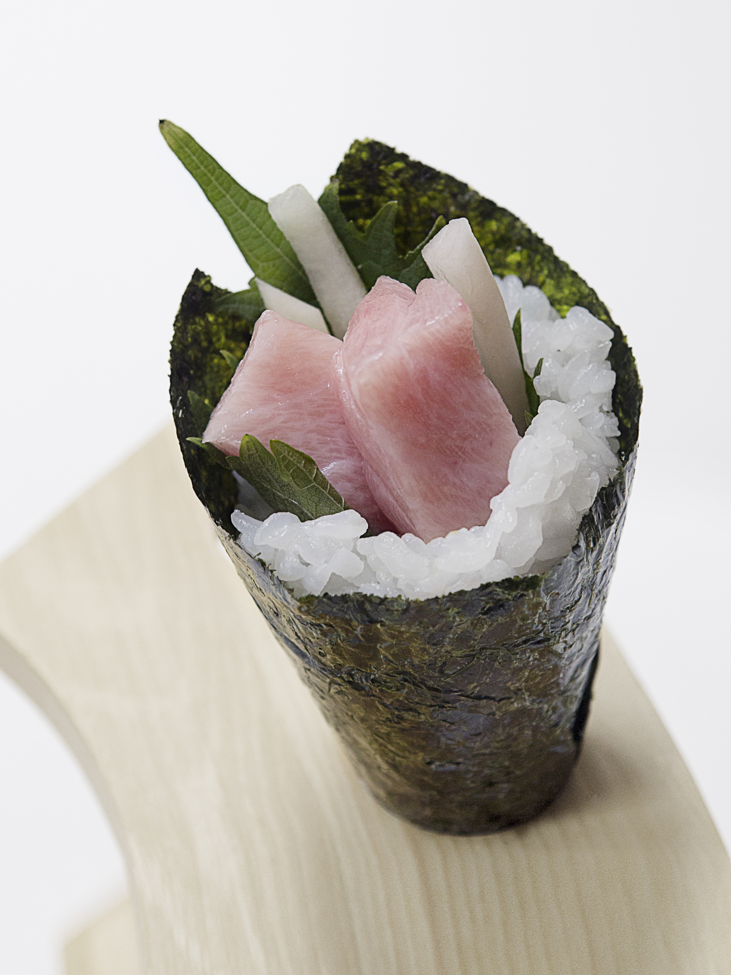 Order Bluefin Toro Handroll food online from Aki Sushi store, New York on bringmethat.com