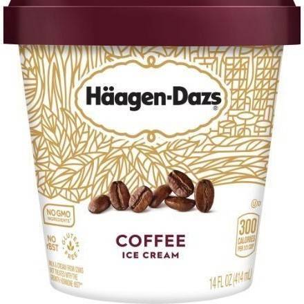 Order Haagen Dazs Coffee Ice Cream (14 oz) food online from Light Speed Market store, Marietta on bringmethat.com