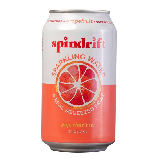 Order Spindrift Sparkling Water - Grapefruit food online from Cava store, Richmond on bringmethat.com