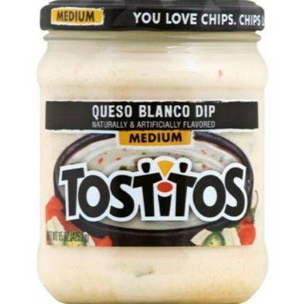 Order Tostitos Queso Blanco Dip Medium (15 oz) food online from 7-Eleven By Reef store, Atlanta on bringmethat.com