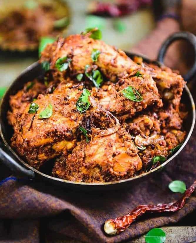 Order Chicken Sukka food online from Ruchi Indian Restaurant store, Bellevue on bringmethat.com