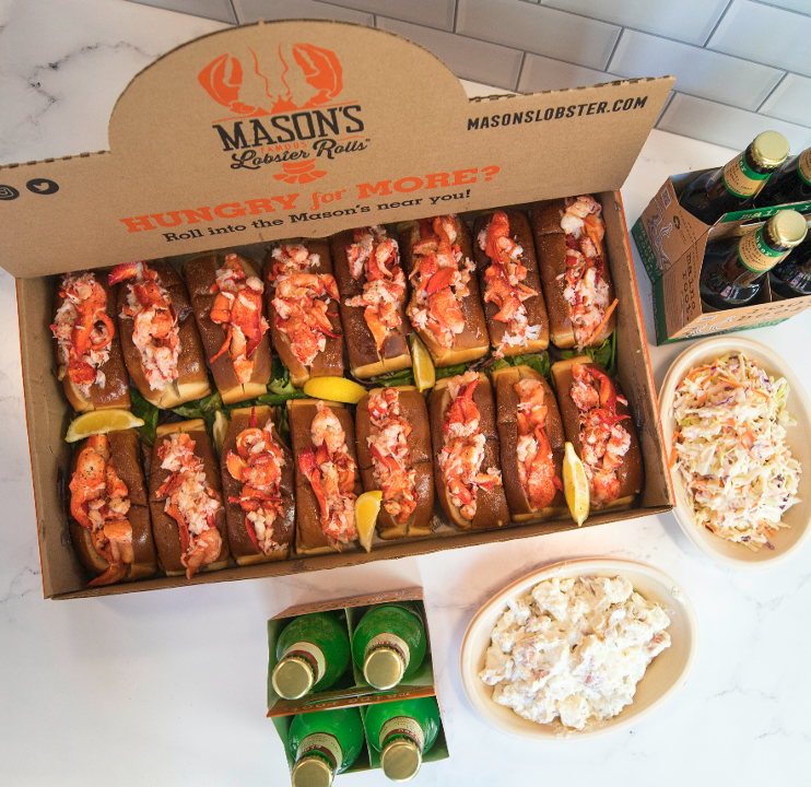 Order 12 Roll Catering Box food online from Mason Famous Lobster Rolls store, Washington on bringmethat.com